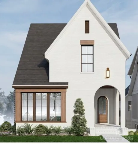 a front view of a house