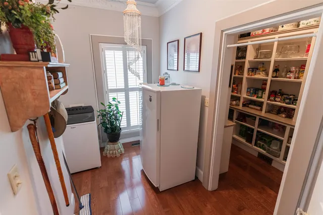 a room with storage and utility