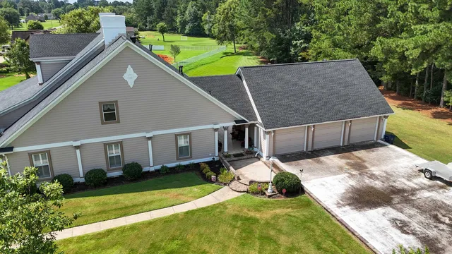 a bird view of garden