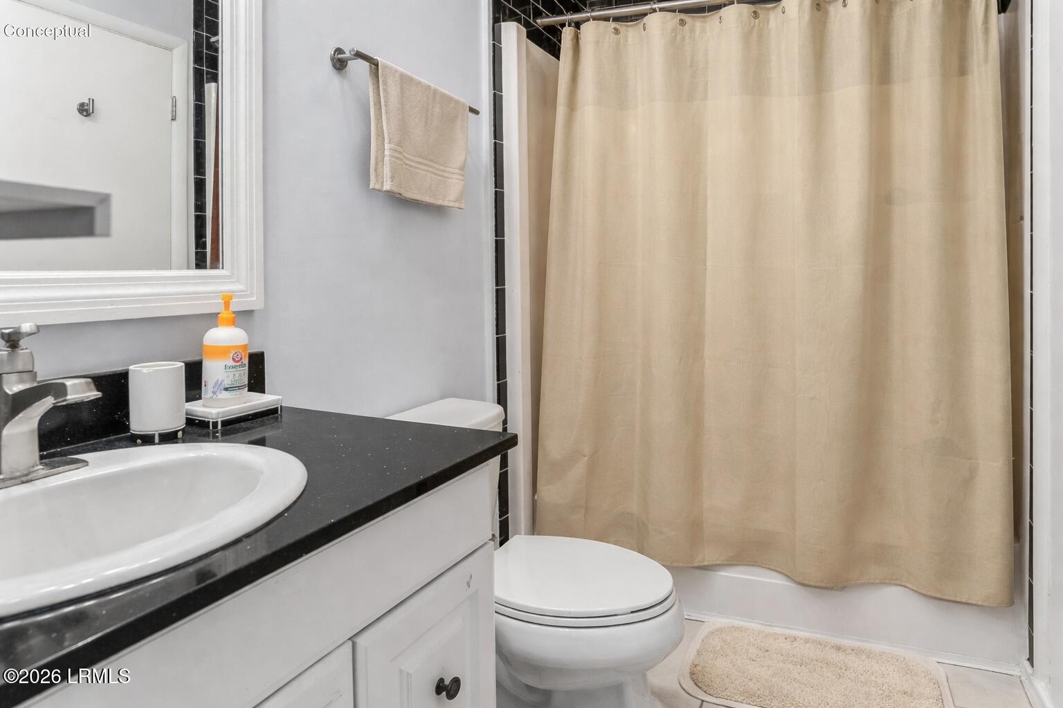 900 State Rd S-7-297, Unit B2 Beaufort, SC 29902 - Photo 12 of 27 Shower curtain 2