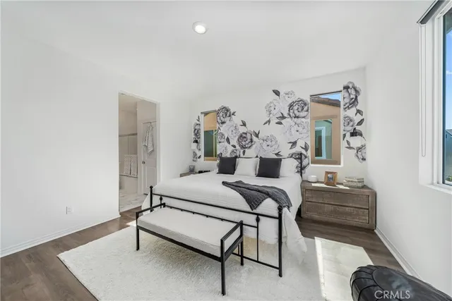 a bathroom with a double vanity sink mirror and