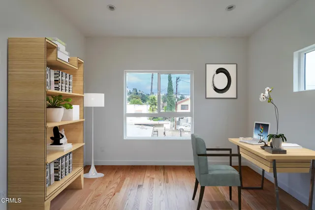 a room with furniture and a window