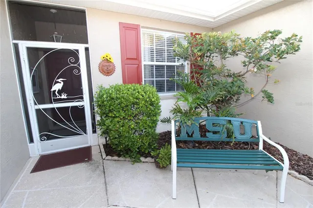 a house view with a garden space