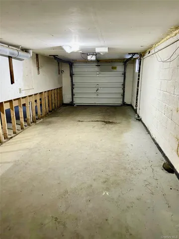 a view of a room with stairs