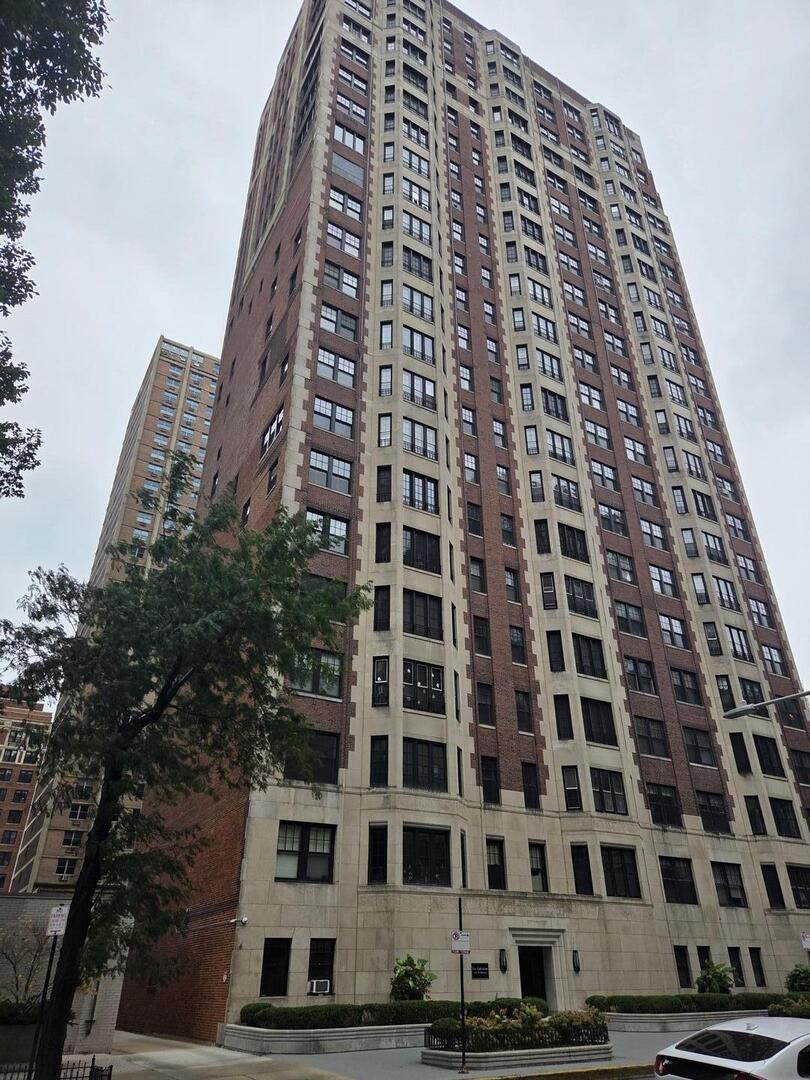 a front view of a building