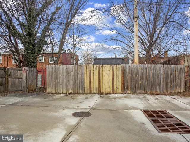 a backyard of a house