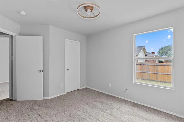 a view of an empty room