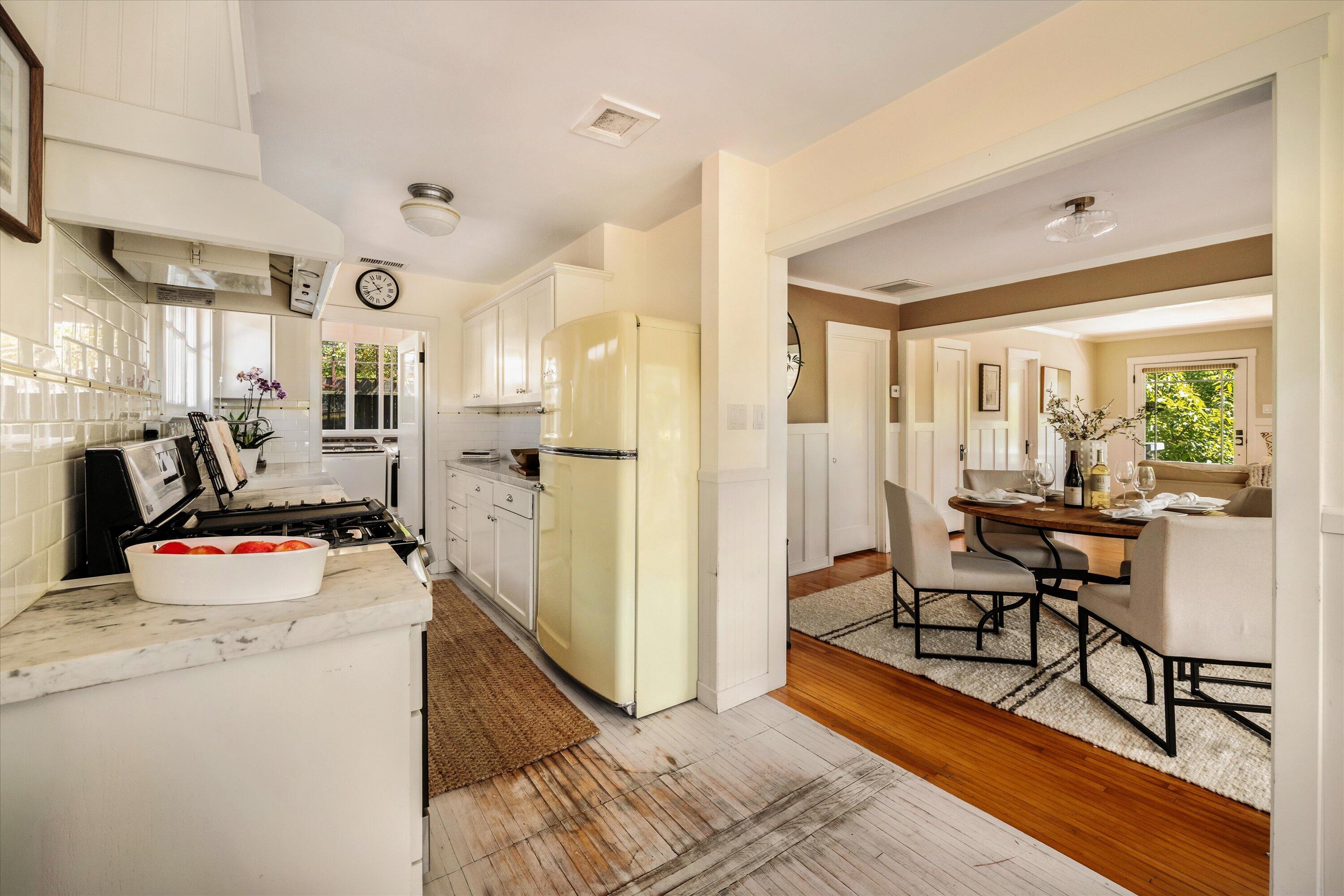 601 East Victoria Street Santa Barbara, CA 93103 - Photo 11 of 32 a view of a kitchen and dining room