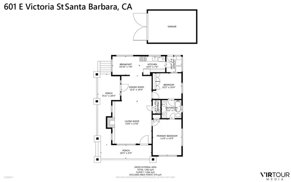 $1,795,000 | 601 East Victoria Street, Santa Barbara, CA 93103