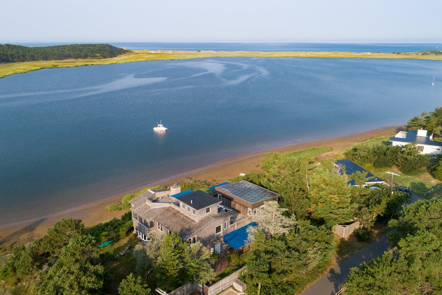 925 Chequessett Neck Road Wellfleet, MA 02667 - Photo 34 of 47 a view of an ocean and swimming pool