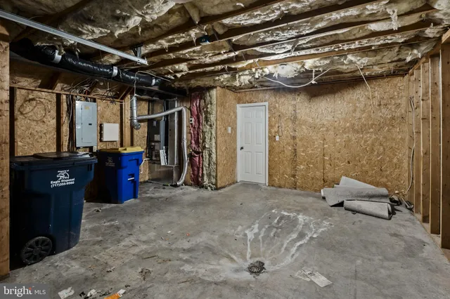 a view of a storage room