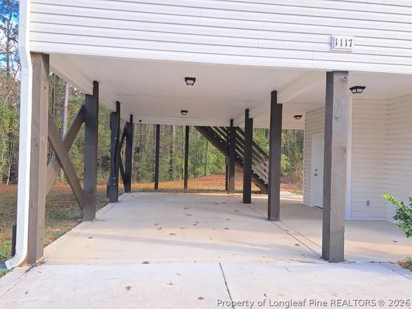 a view of a entryway door front of house