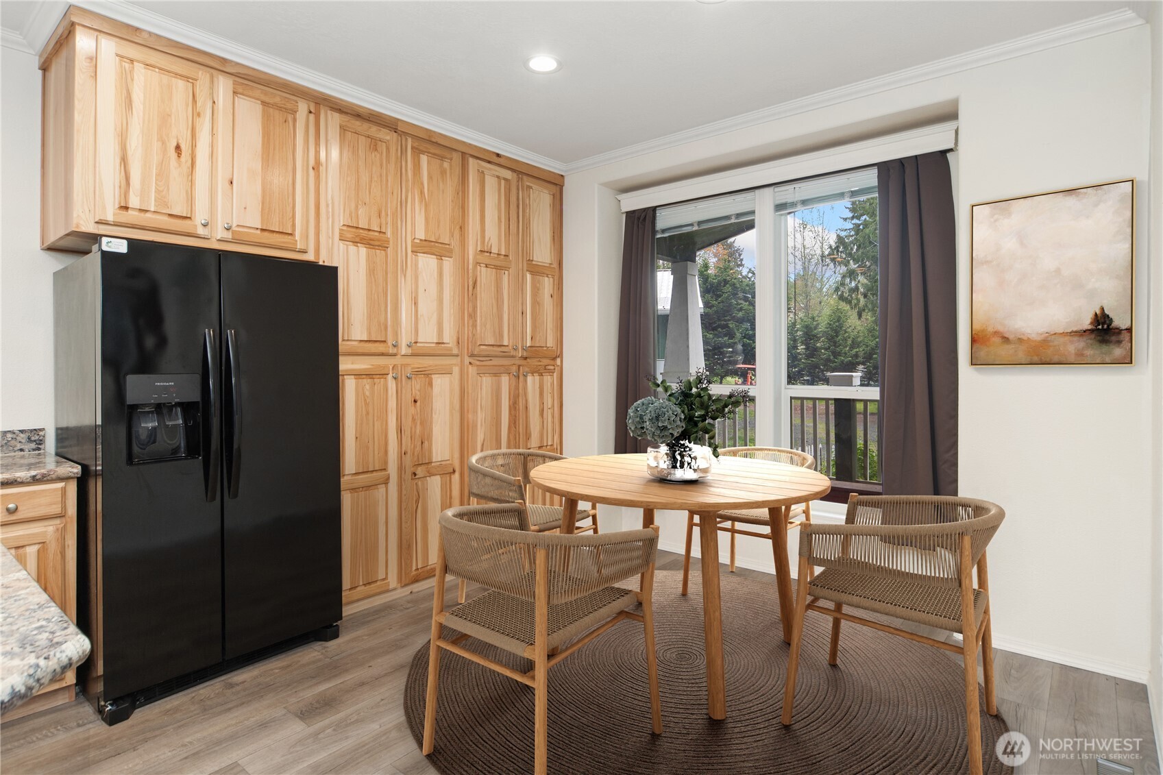 290 Werner Road Port Ludlow, WA 98365 - Photo 15 of 40 a view of a dining room with furniture window and outside view
