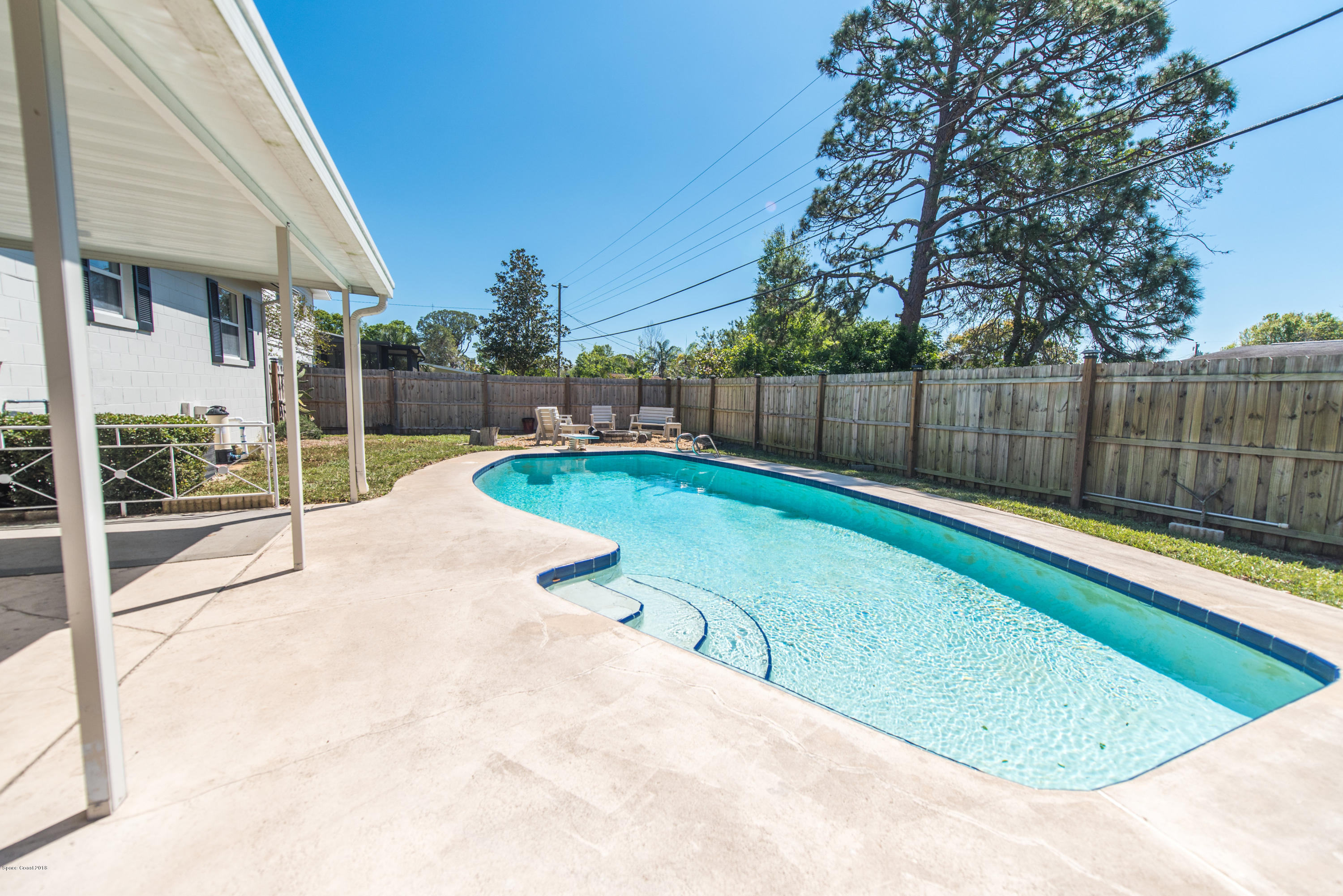 1023 Palmer Road Rockledge, FL 32955 - Photo 21 of 24 a view of a backyard