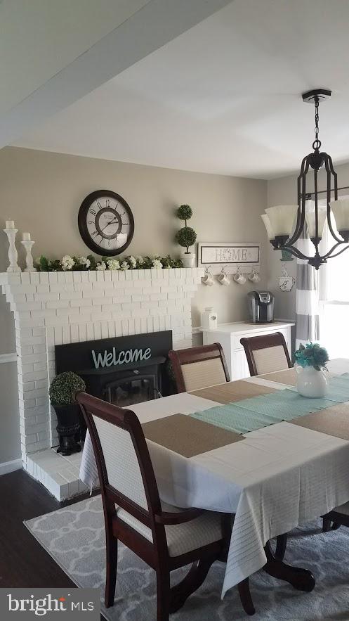12115 Old Mill Road Midland, VA 22728 - Photo 8 of 19 Cozy fireplace in Dining room