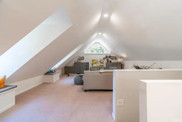 a view of livingroom with furniture and stairs