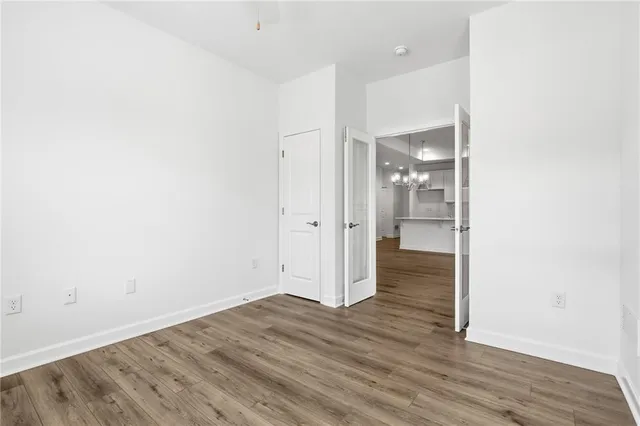 wooden floor in an empty room