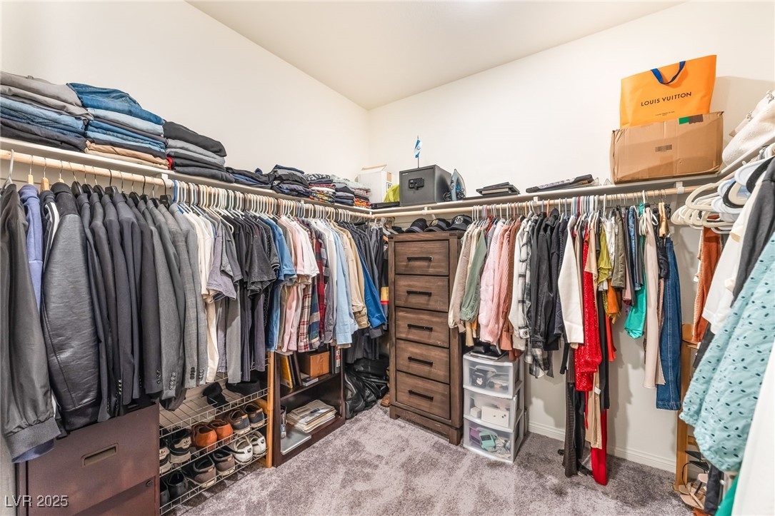 10947 Artisan Ranch Avenue Las Vegas, NV 89166 - Photo 21 of 39 Walk in closet with carpet flooring