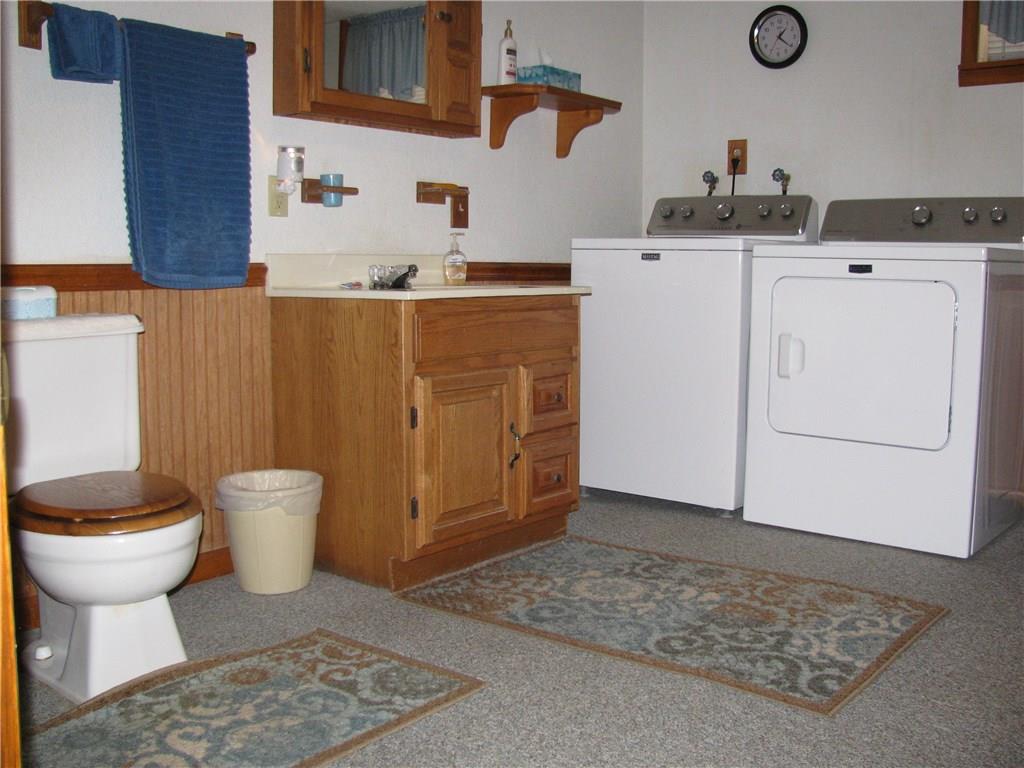 809 East Jamestown Road Jamestown, PA 16134 - Photo 25 of 25 LAUNDRY AND FULL BATH IN LOWER LEVEL. STANDING SHOWER IN THE CORNER