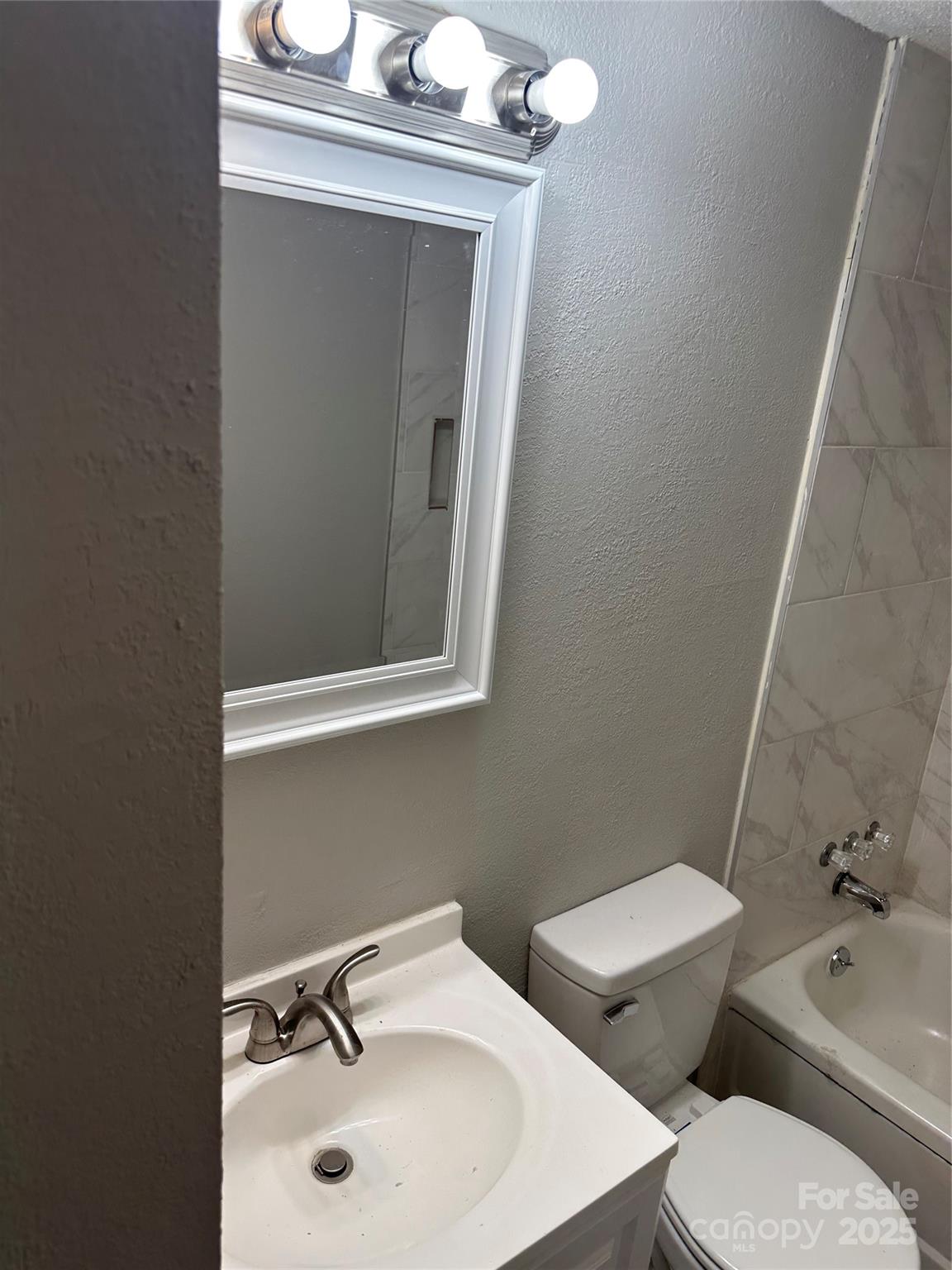 209 Brookview Road Statesville, NC 28625 - Photo 12 of 14 a bathroom with a toilet a sink and mirror