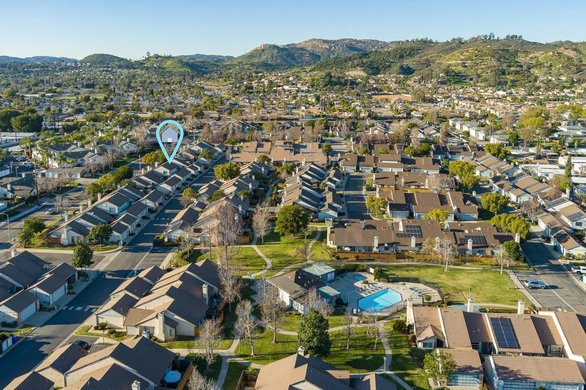467 Nantucket Glen Escondido, CA 92027 - Photo 26 of 26 an aerial view of residential houses with outdoor space