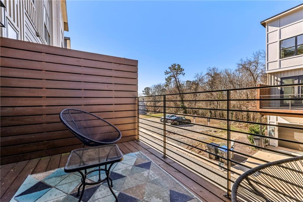 2336 Mason Drive Atlanta, GA 30316 - Photo 9 of 19 a view of a balcony with wooden floor