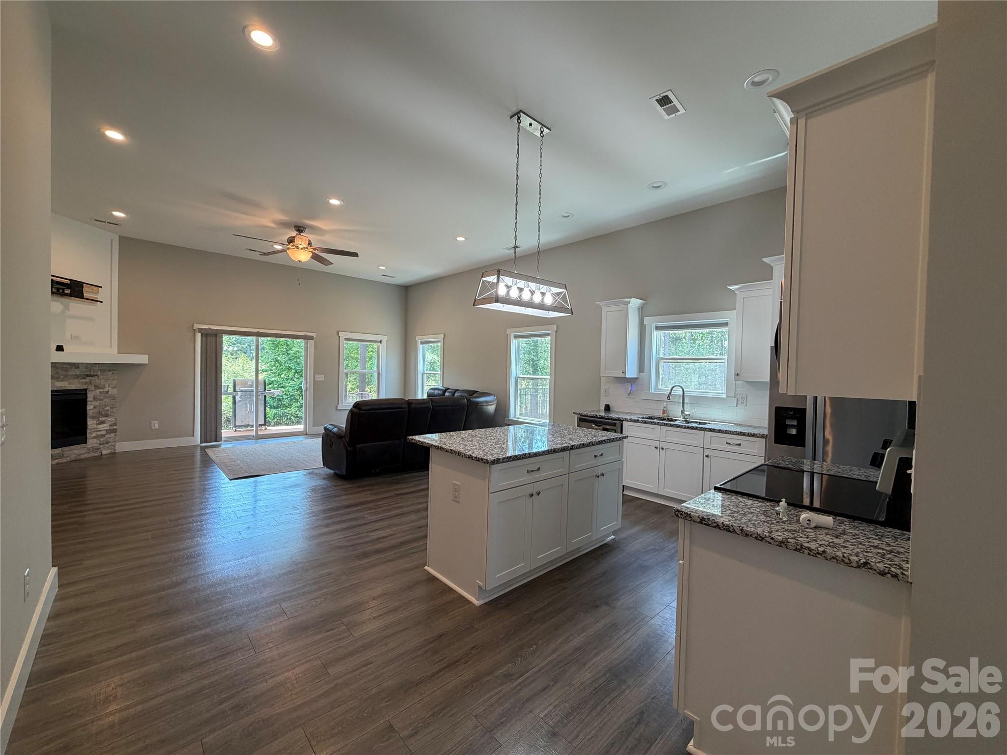 1473 Pleasant School Road Gaffney, SC 29341 - Photo 7 of 16 a living room with furniture and a wooden floor