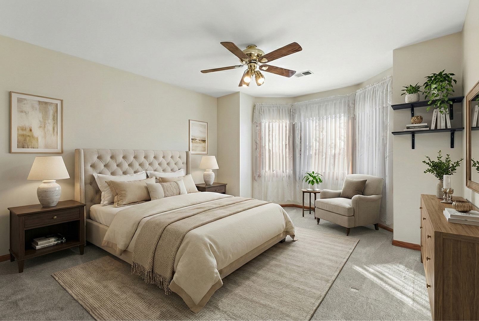 16221 Kingsport Road Orland Park, IL 60467 - Photo 33 of 58 a bedroom with a large bed and a window