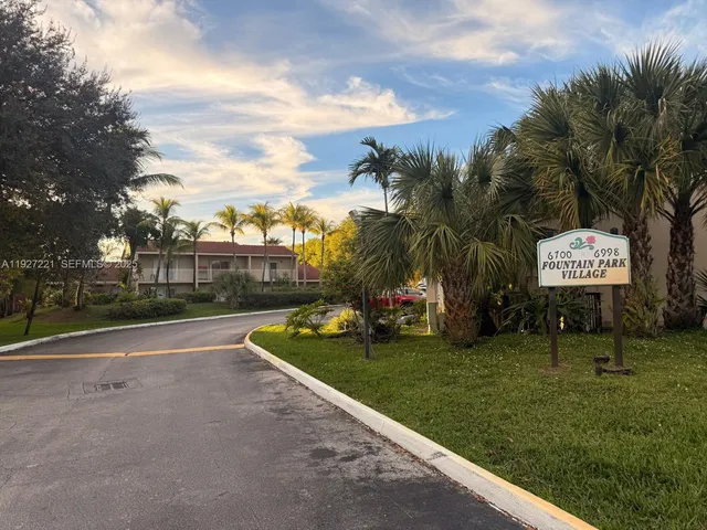 a view of outdoor space with garden