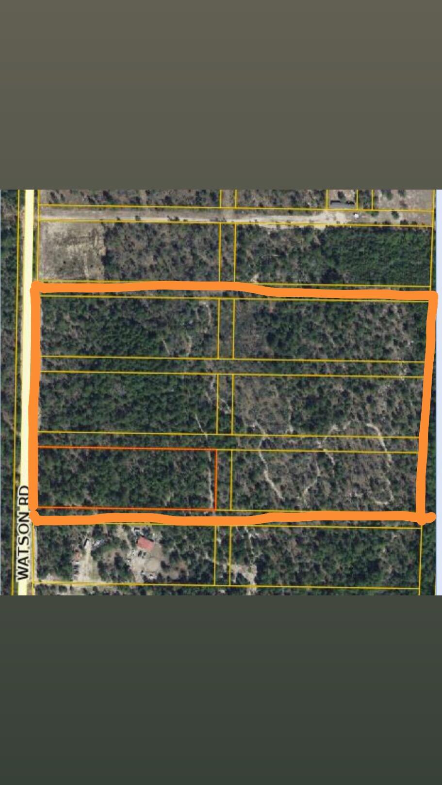 Tbd Watson Road DeFuniak Springs, FL 32433 - Photo 2 of 7 Property Appraiser Photo with Boundaries