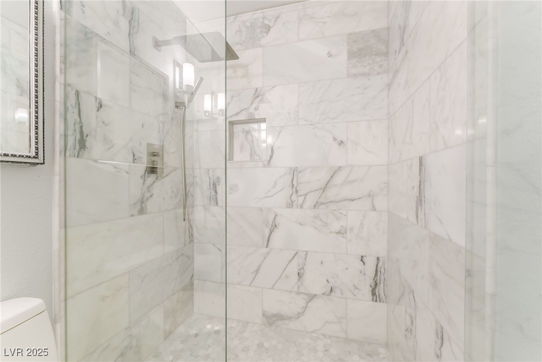 1427 Pathfinder Road Henderson, NV 89014 - Photo 30 of 36 Walk in shower is so elegant