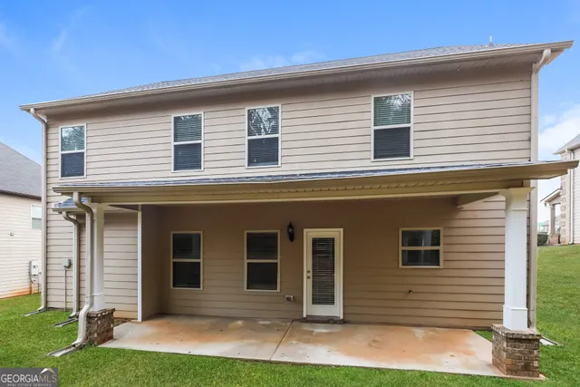 a front view of a house