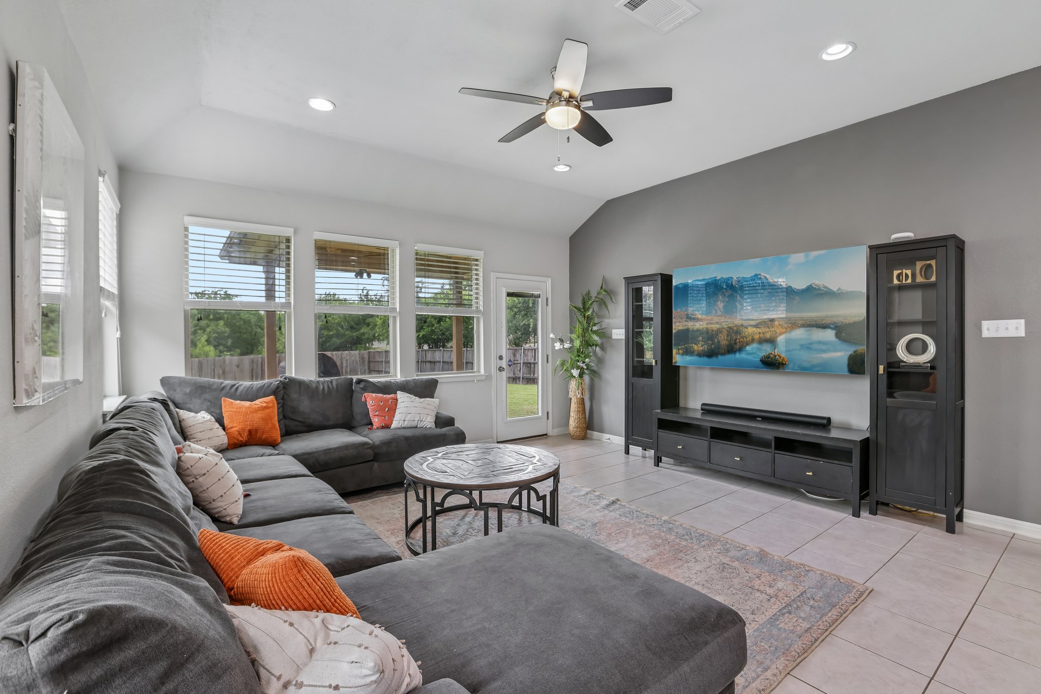 6801 Banff Cove Austin, TX 78754 - Photo 14 of 37 Living room with high ceilings offers a comfortable gathering space