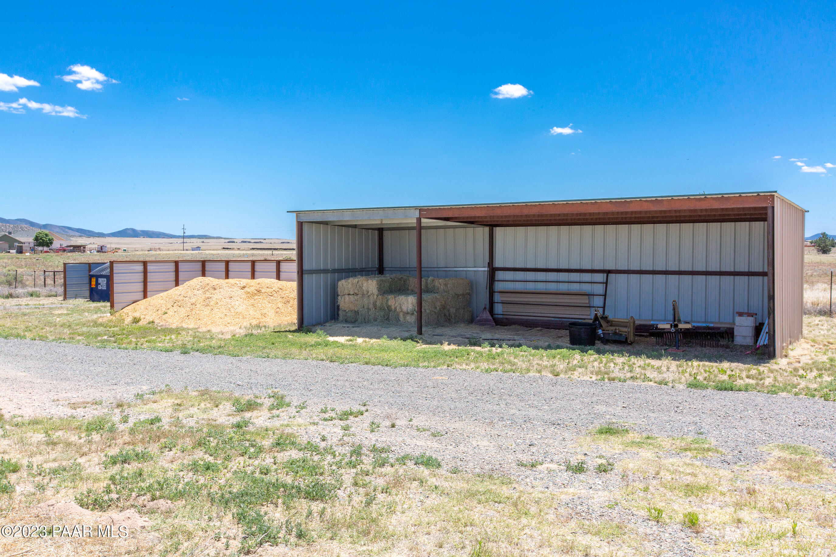 8855 East Turtle Rock Road Prescott Valley, AZ 86315 - Photo 40 of 62 Hay-Tractor Storage & shavings crib
