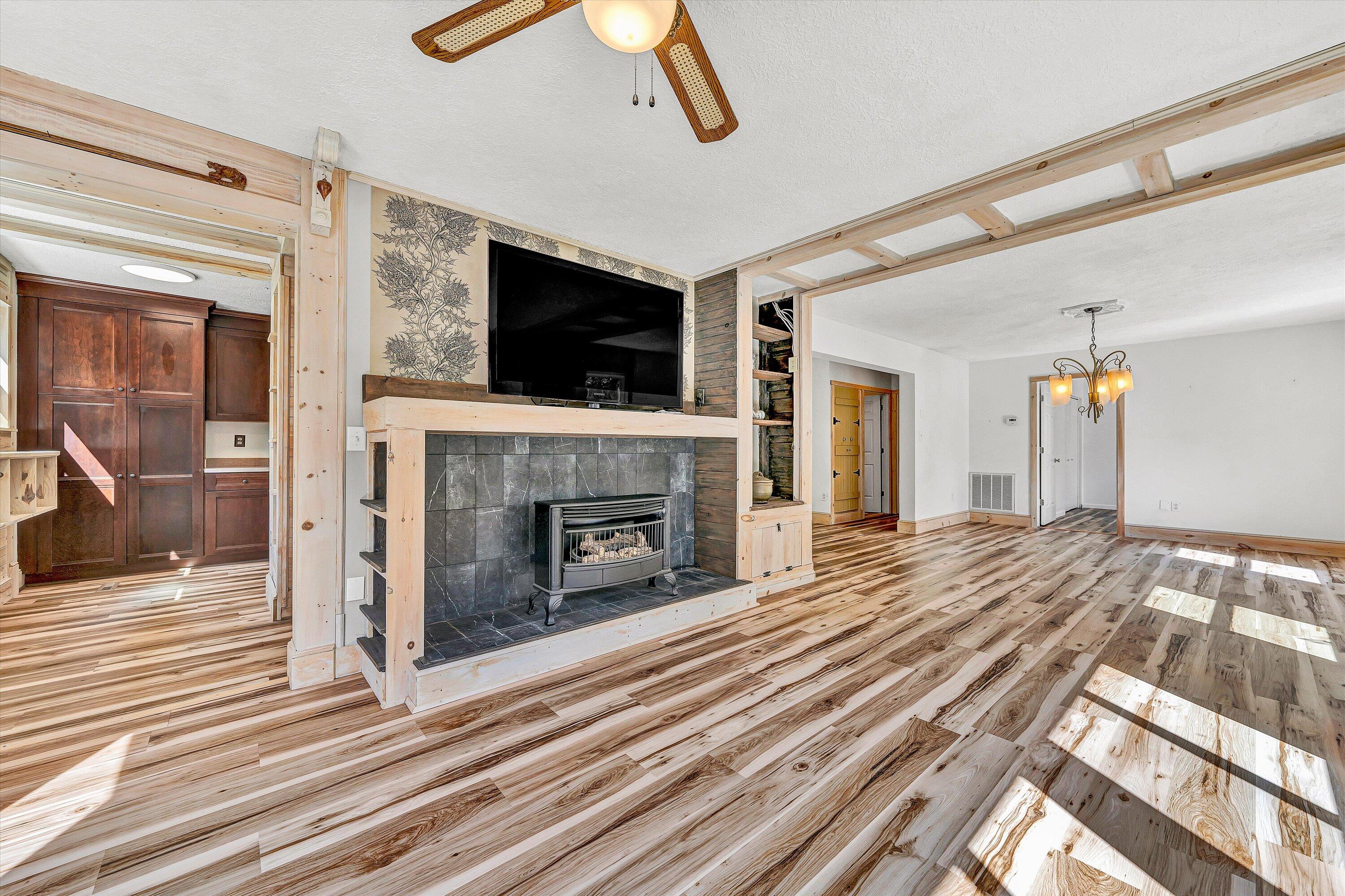 3561 Rutrough Road Southeast Roanoke, VA 24014 - Photo 33 of 63 a bedroom with a bed and a fireplace