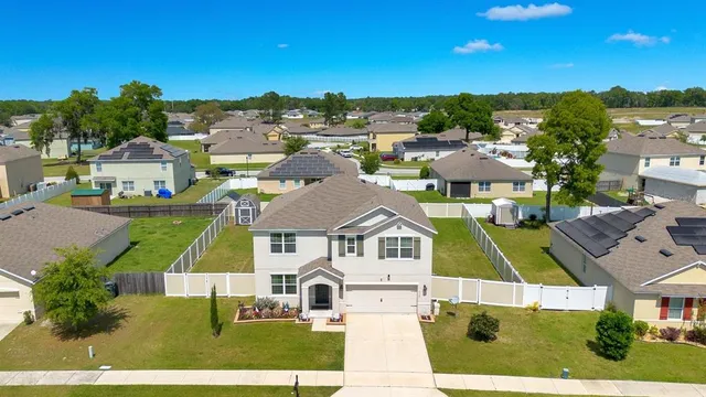 a view of a city & street