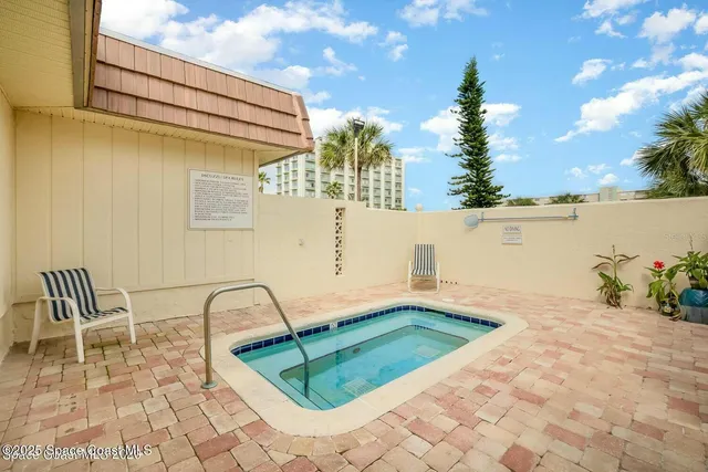 a view of a chairs in a patio