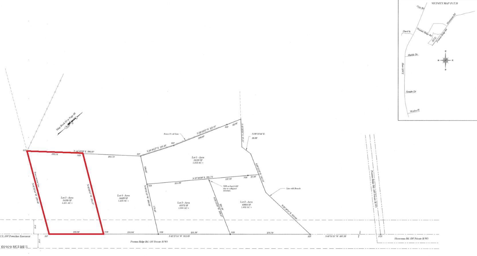 Lot #5 Possum Ridge Road Rocky Point, NC 28457 - Photo 4 of 7 Deed Map