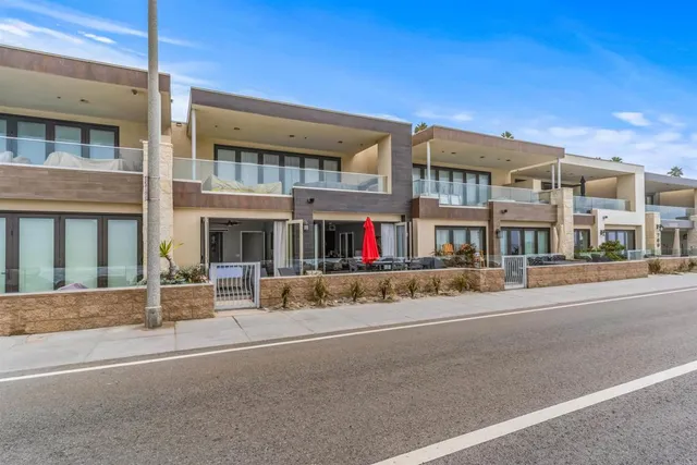 a view of a building with a street
