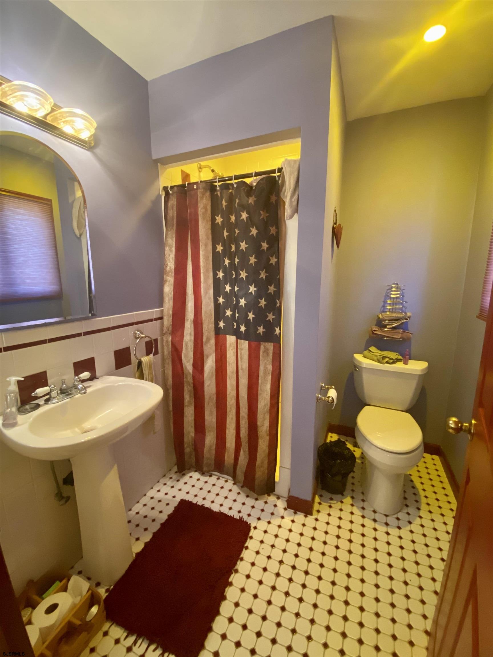 6705 Weymouth Road Mays Landing, NJ 08330 - Photo 32 of 38 a bathroom with a sink toilet and shower