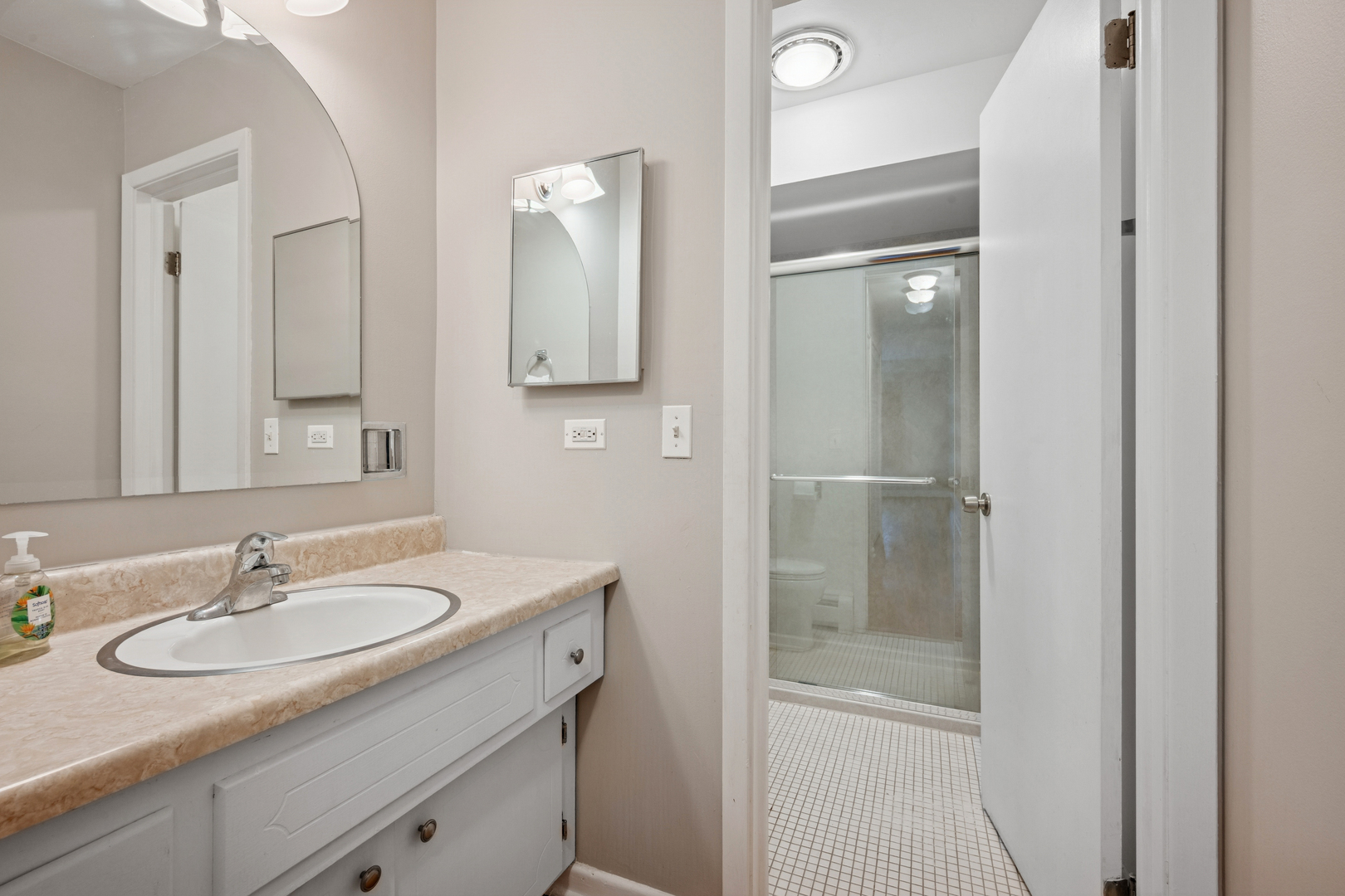 2033 Sherman Avenue, Unit 504 Evanston, IL 60201 - Photo 9 of 23 a bathroom with a sink and a mirror