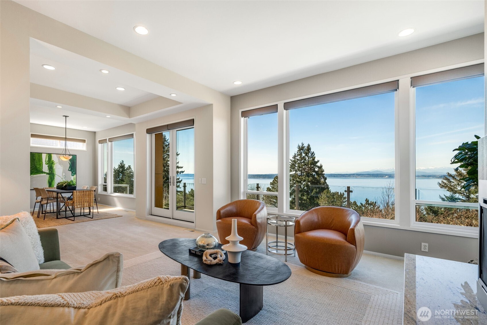 4017 56th Avenue Southwest Seattle, WA 98116 - Photo 4 of 39 a living room with furniture and a large window