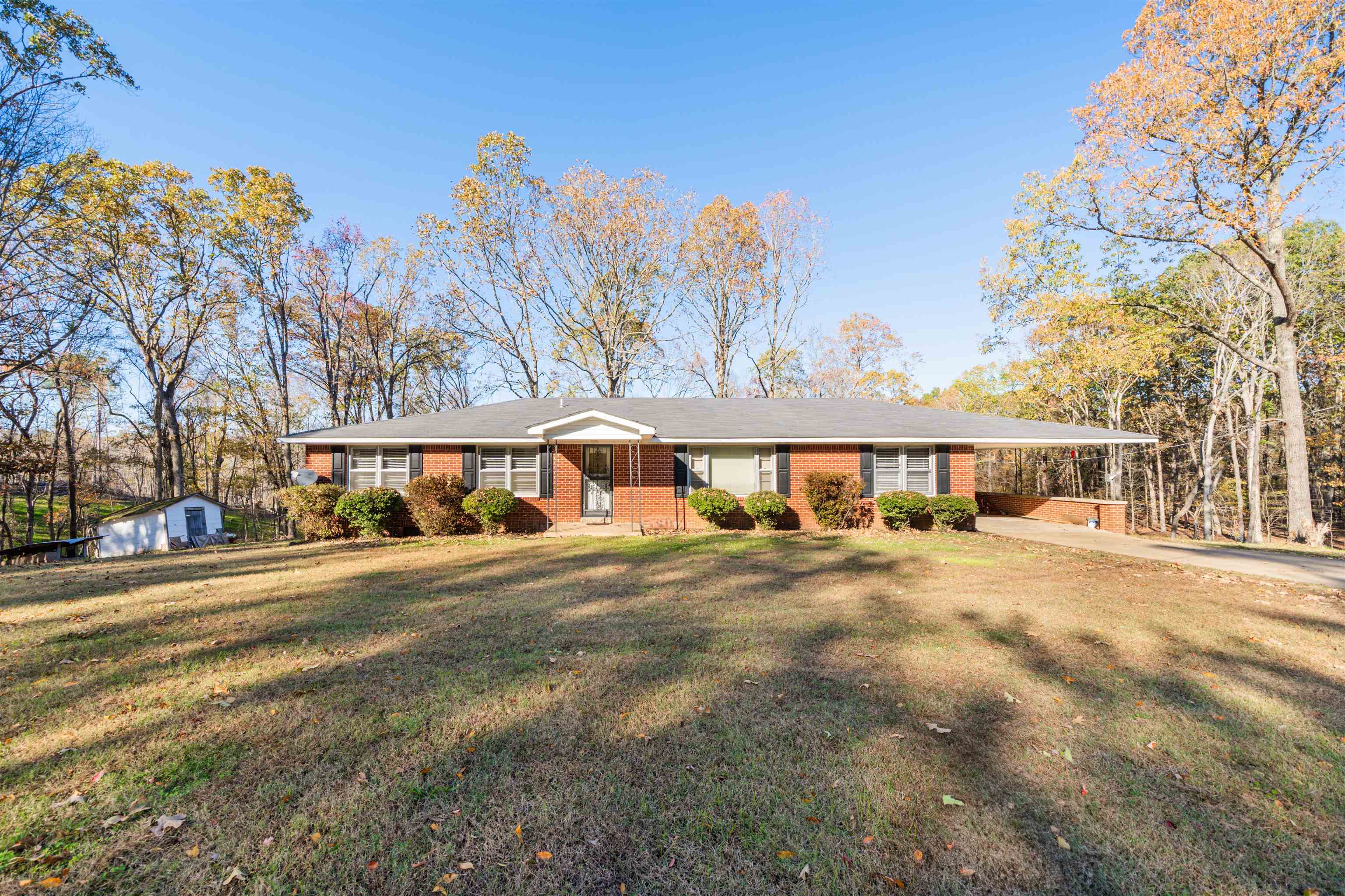 1315 Bishop Road Middleton, TN 38052 - Photo 3 of 31 Single story home featuring a front lawn and a carport