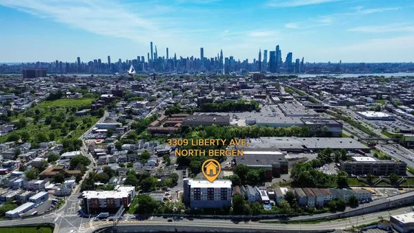 an aerial view of a city