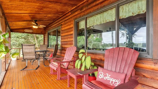 a view of a balcony with lake view and a ocean view