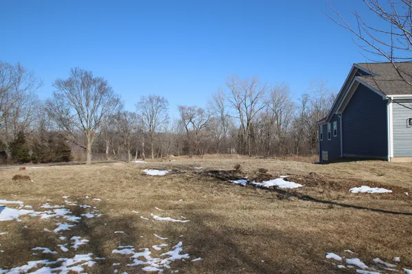 a backyard of a house