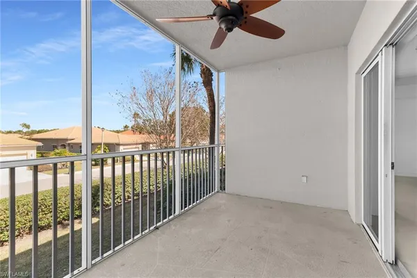 a view of a balcony