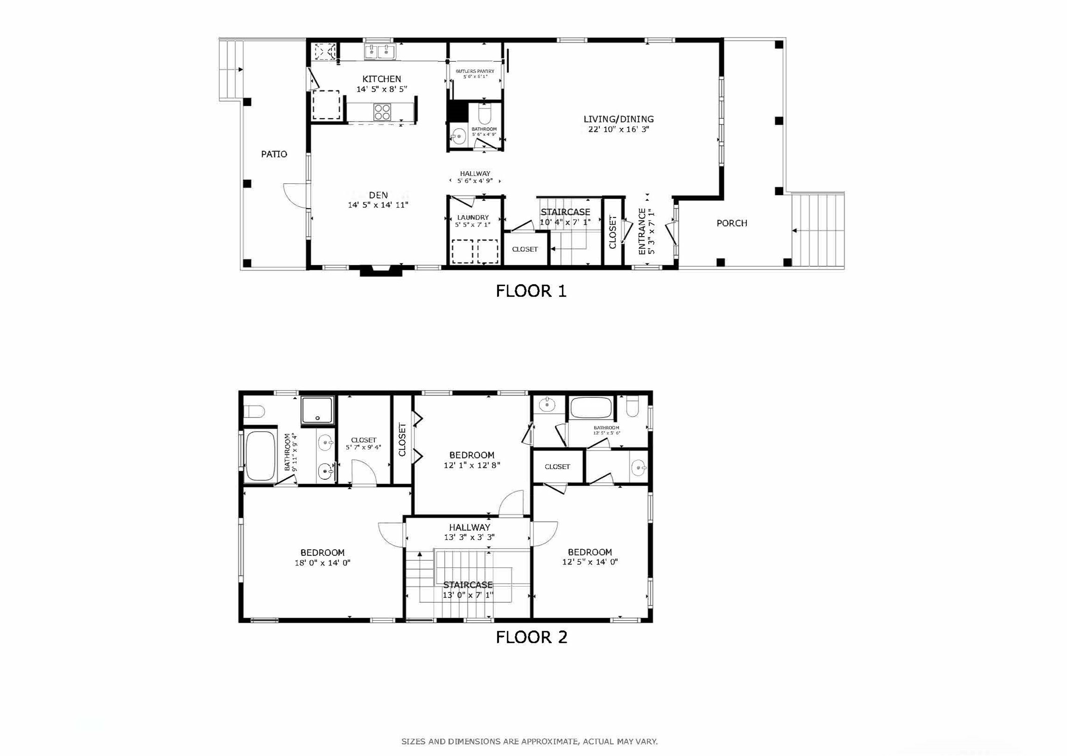 1342 Allston Street Houston, TX 77008 - Photo 39 of 39 Floor plan and dimensions are approximate and provided for reference only. Buyer to independently verify square footage and measurements.
