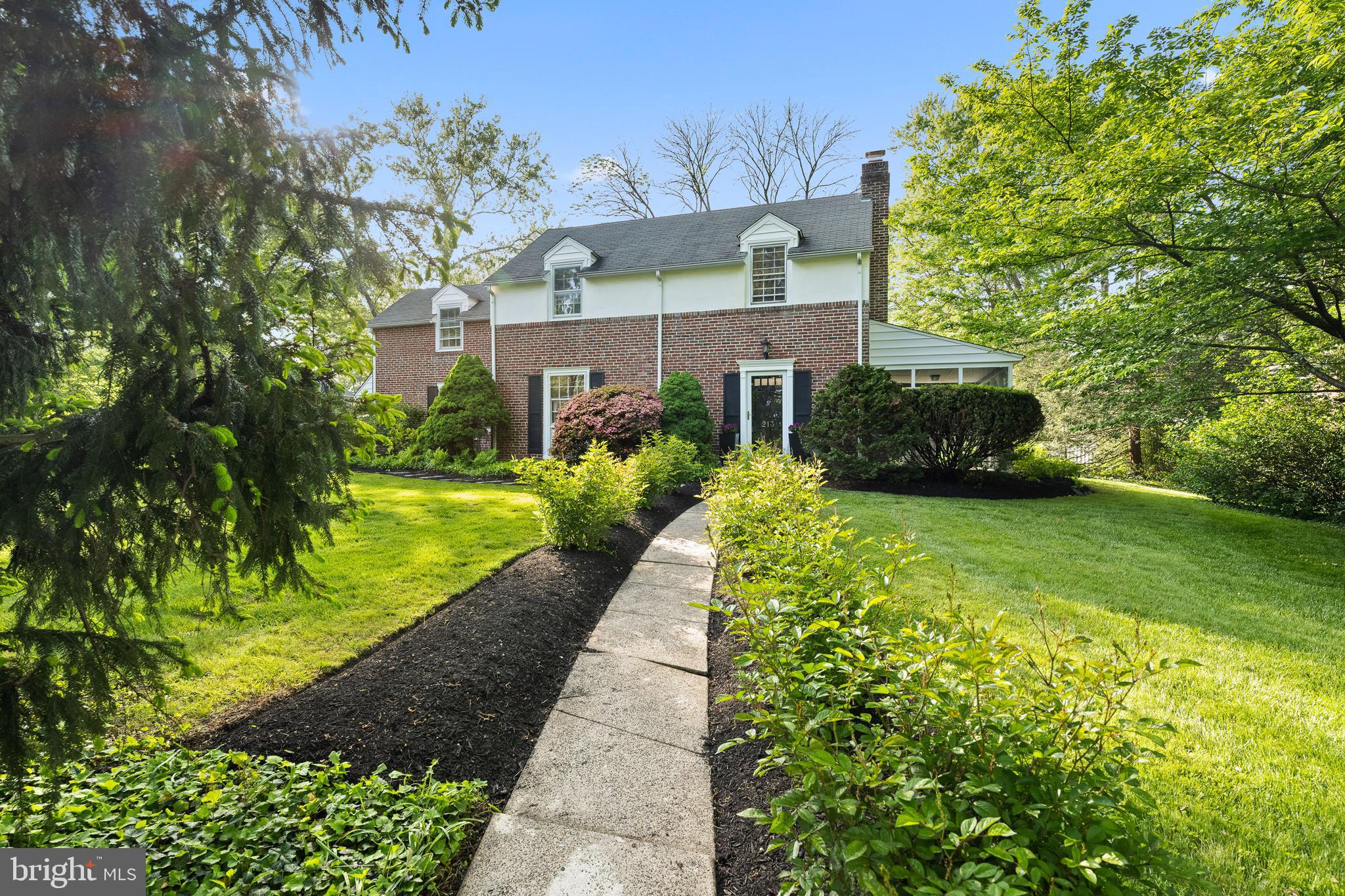 213 East Rose Valley Road Wallingford, PA 19086 - Photo 3 of 33 Walkway to Front Door