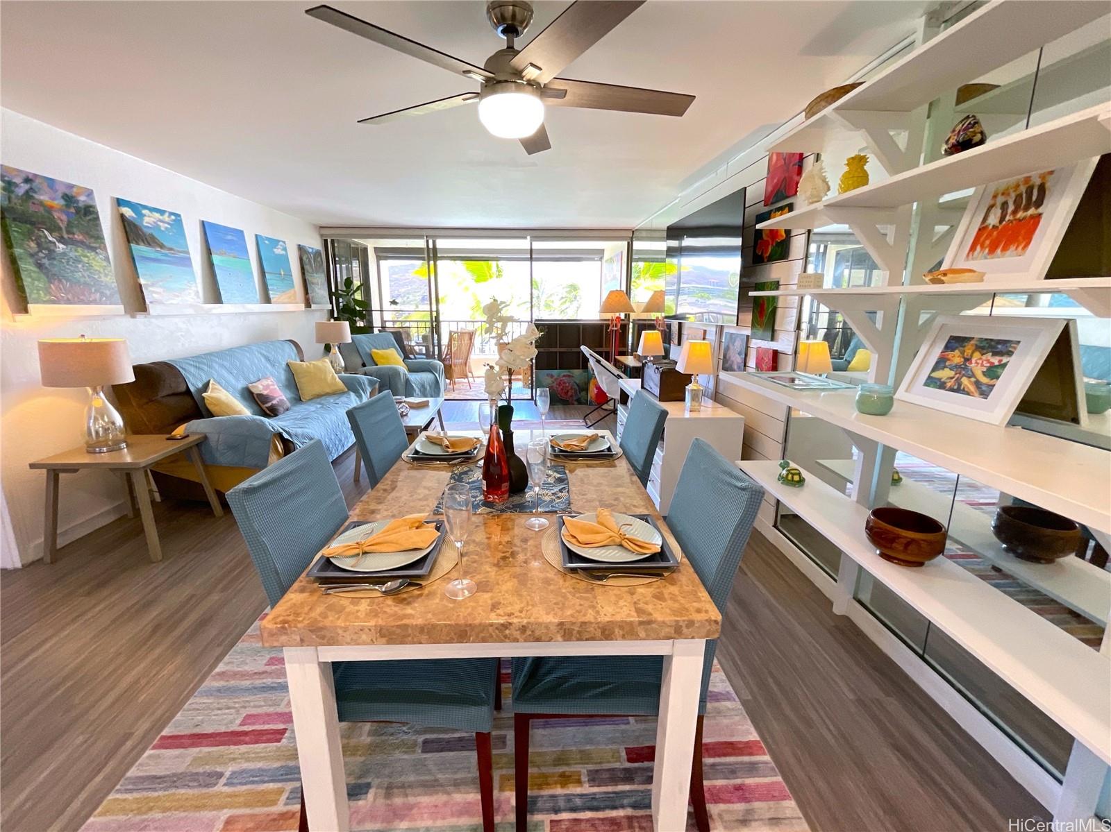 500 Lunalilo Home Road, Unit 14C Honolulu, HI 96825 - Photo 2 of 25 View From Kitchen to Dining Area